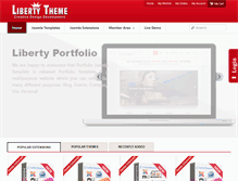 Tablet Screenshot of libertytheme.com
